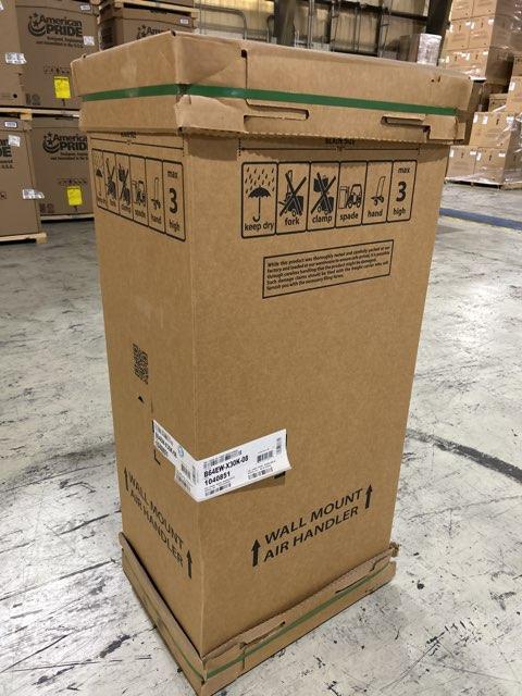 2.5 Ton AC/HP ECM Wall Mounted Air Handler With 8 KW Heat, 208-230/60/1 R-410A CFM 1236