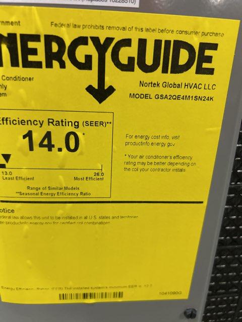 2 Ton Single-Stage Split-System Manufactured Housing Air Conditioner 208-230/60/1 R410A 14 SEER