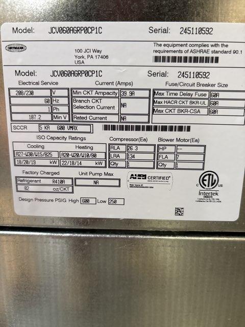 5 Ton Two-Stage ECM Vertical Geothermal Heat Pump 208-230/60/1 R410A 20.5 EER