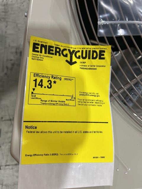 2 Ton Single-Stage Split-System Air Conditioner 208-230/60/1 R454B 14.3 SEER2