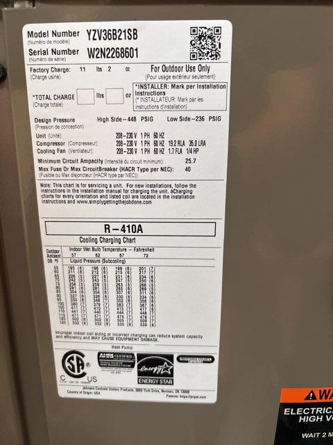 3 Ton Modulating Split-System Communicating Heat Pump 208-230/60/1 R410A 20 SEER