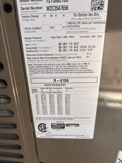 3 Ton Two-Stage Split-System Communicating Compatible Heat Pump 208-230/60/1 R410A 19 SEER