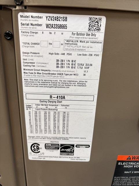 2 Ton Modulating Split-System Communicating Heat Pump 208-230/60/1 R410A 20 SEER