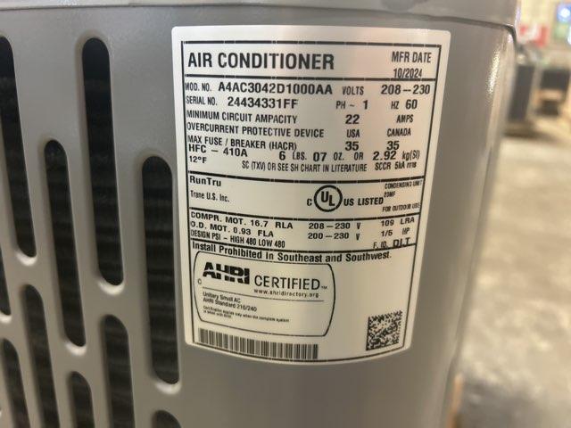 3.5 Ton Single-Stage Split-System Air Conditioner 208-230/60/1 R410A 13.4 SEER2