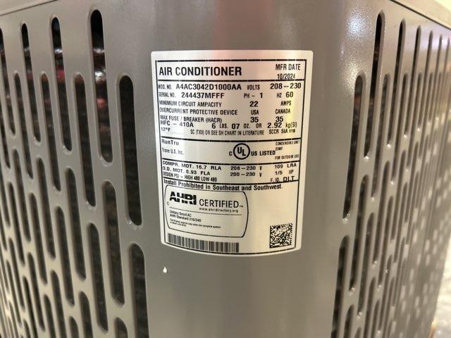 3.5 Ton Single-Stage Split-System Air Conditioner 208-230/60/1 R410A 13.4 SEER2