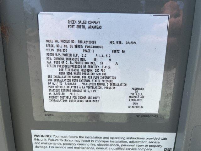 COMMERCIAL 10 Ton AC Only ECM Multiposition Air Handler 208-230/60/3 R-410A CFM 4000