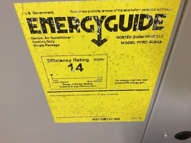 4 Ton Single-Stage Convertible Packaged Air Conditioning Unit, 14 SEER, 208-230/60/1, R410A
