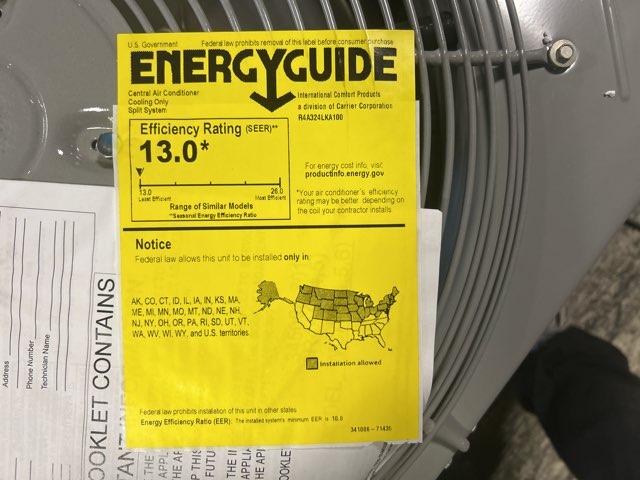 2 Ton Single-Stage Split-System Air Conditioner 208-230/60/1 R410A 13 SEER