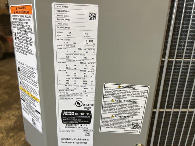 2.5 Ton Single-Stage Split-System Air Conditioner 208-230/60/1 R410A 13 SEER