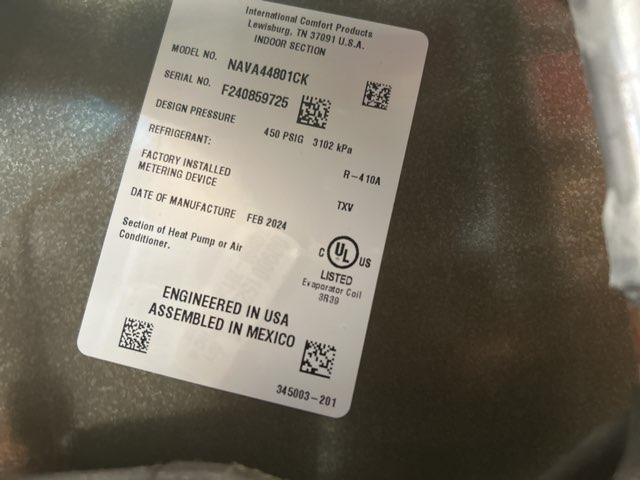 Serpentín flexible "N" de aluminio con carcasa de flujo ascendente/descendente de 4 toneladas para aire acondicionado/HP serie CF