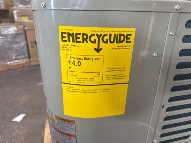 1.5 Ton Single-Stage Split-System Air Conditioner 208-230/60/1 R410A 14 SEER