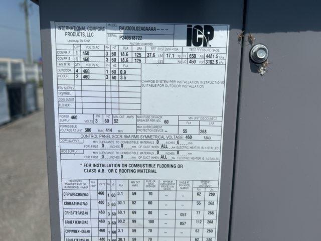 25 Ton Two-Stage Convertible Packaged Air Conditioning Unit, 11 EER, 460/60/3, R410A