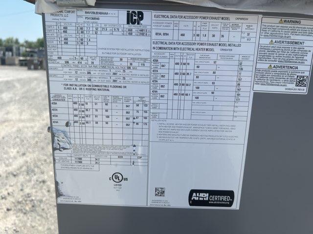 COMMERCIAL 10 Ton Two-Stage Convertible Packaged Heat Pump Unit, 11 EER, 460/60/3, R410A