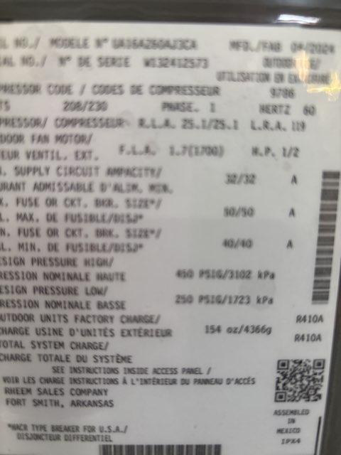 5 Ton Three-Stage Split-System Communicating Air Conditioner 208-230/60/1 R410A 16 SEER2