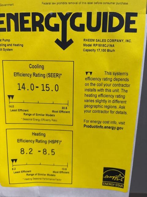 1.5 Ton Single-Stage Split-System Heat Pump 208-230/60/1 R410A 15 SEER
