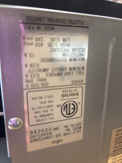 4,000 BTU Single-Zone Indoor Inverter Heat Pump Mini Split Unit, 208-230/60/1 R-410A