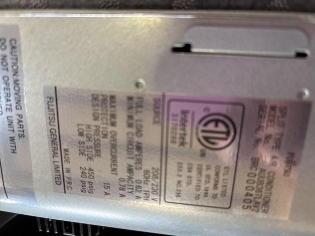 36,000 BTU Single-Zone Indoor Inverter Heat Pump Mini Split Unit