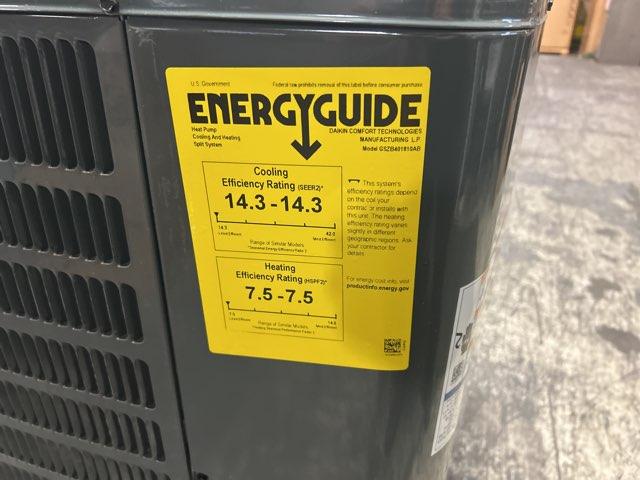 1.5 Ton Single-Stage Split-System Heat Pump 208-230/60/1 R410A 14.3 SEER2