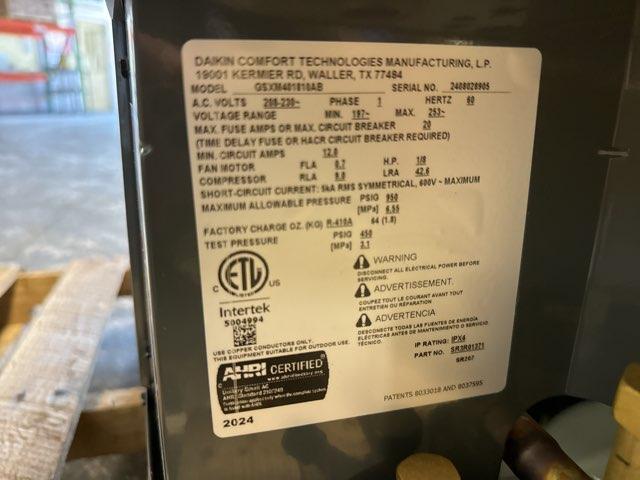 1.5 Ton Single-Stage Split-System Air Conditioner 208-230/60/1 R410A 14.3 SEER2