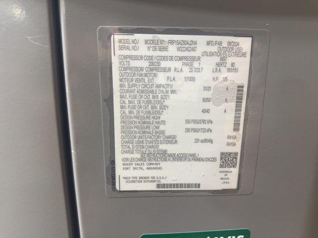 5 Ton Two-Stage Split-System Heat Pump 208-230/60/1 R410A 15.2 SEER2