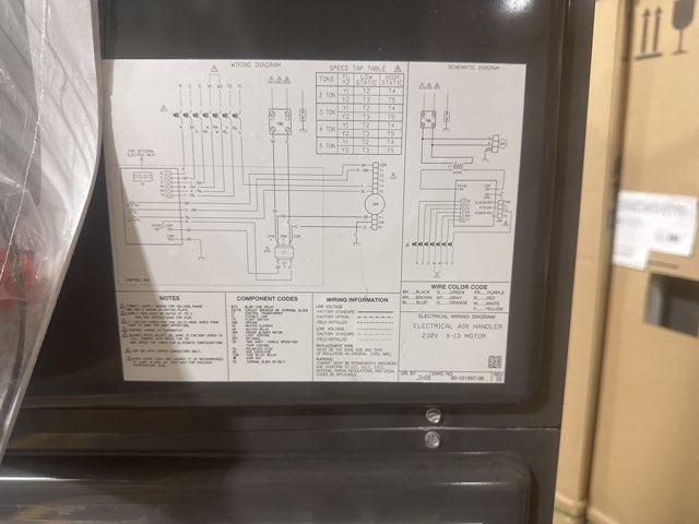 5 Ton AC/HP ECM Multiposition Air Handler 208-240/60/1 R-410A CFM 1877