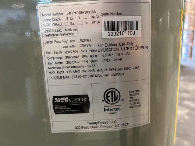 4 Ton Single-Stage Split-System Heat Pump 208-230/60/1 R410A 14 SEER
