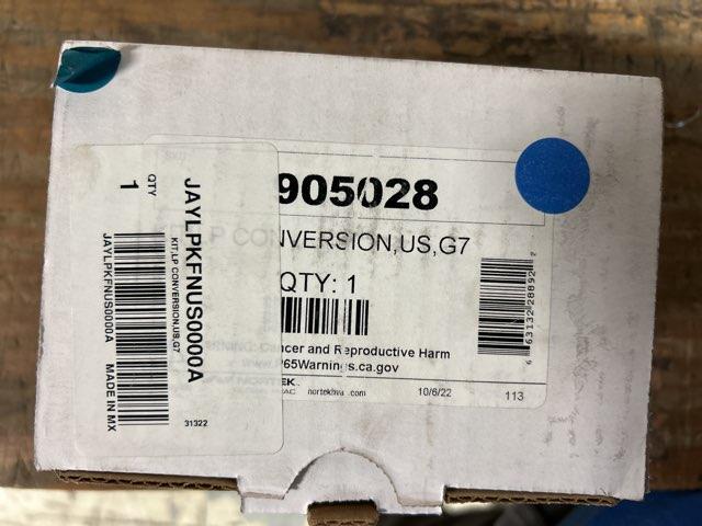 Natural Gas Conversion Kit to LP or for High Altitude Application