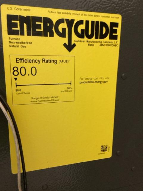 80,000 BTU 2-Stg Up/Horz ECM Variable Speed Comm Compatible Gas Furnace 80% 115/60/1 CFM: 2000