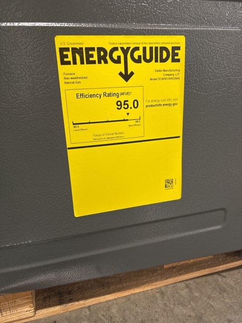 100,000 BTU Low NOx 1-Stg Downflow/Horizontal ECM Multi Speed Gas Furnace 95% 115/60/1 CFM: 2000