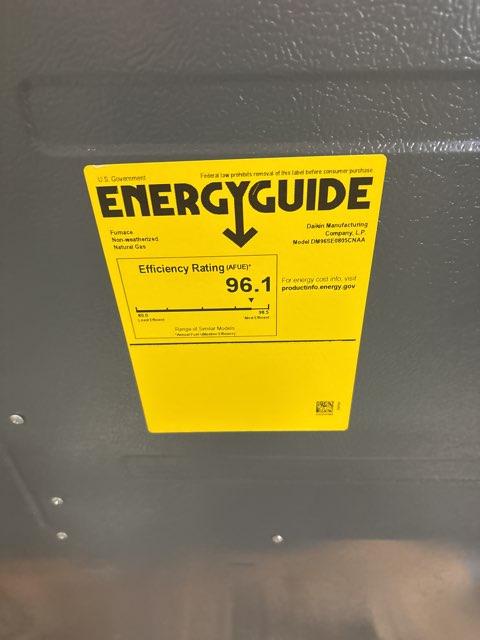 80,000 BTU Low NOx Single-Stage Upflow/Horizontal ECM Multi Speed Gas Furnace 96% 115/60/1 CFM: 2000