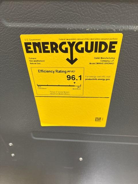 120,000 BTU Low NOx Two-Stage Upflow/Horizontal ECM Multi Speed Gas Furnace 96% 115/60/1 CFM: 2000