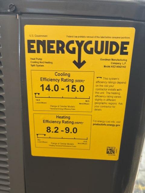 3.5 Ton Single-Stage Split-System Heat Pump 208-230/60/1 R410A 14 SEER