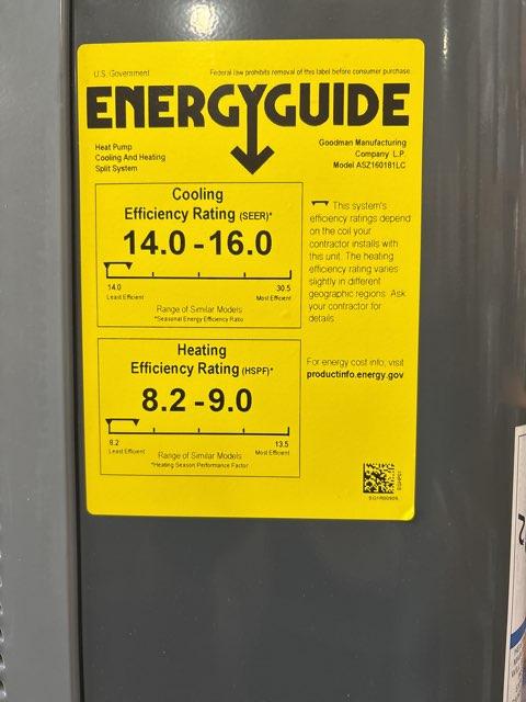1.5 Ton Single-Stage Split-System Heat Pump 208-230/60/1 R410A 16 SEER