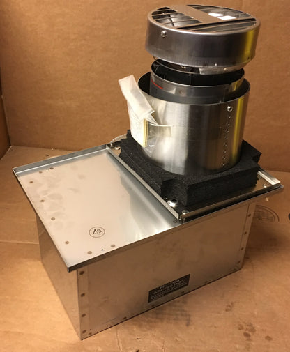 8" STAINLESS STEEL SHORT DIRECT VENT TERMINAL/W 4"DIA IN/OUT SLIDE PIPE CONNECTIONS