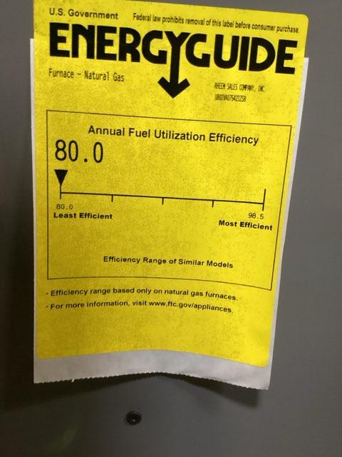 75,000 BTU Two-Stage Downflow ECM Variable Speed Communicating Gas Furnace 80% 115/60/1 CFM: 1600