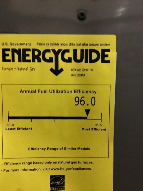 112,000 BTU 2-Stg Multiposition ECM Variable Speed Communicating Gas Furnace 96% 115/60/1 CFM: 1750