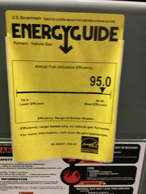 75,000 BTU Two-Stage Downflow/Horizontal ECM Multi Speed Gas Furnace 95% AFUE 115/60/1 CFM: 1600