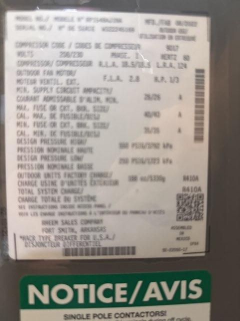 4 Ton Single-Stage Split-System Heat Pump 208-230/60/1 R410A 15 SEER