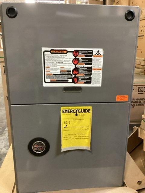 100,000 BTU Single-Stage Upflow/Horizontal ECM Multi Speed Gas Furnace 80% AFUE 115/60/1 CFM: 2305