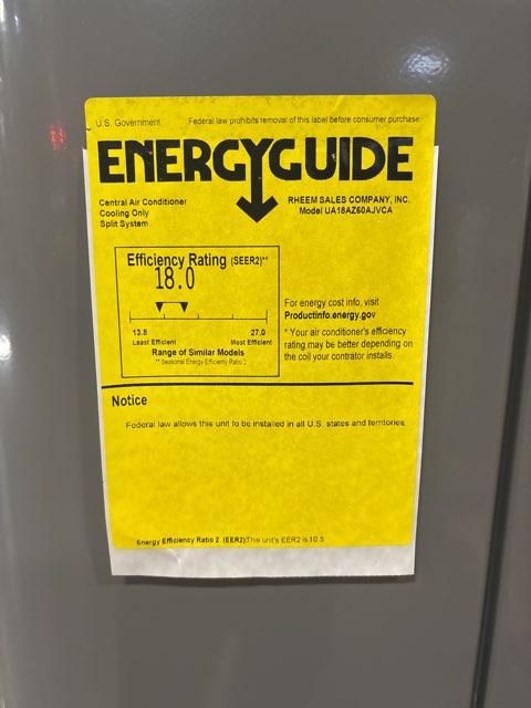 5 Ton Inverter Split-System Communicating Air Conditioner 208-230/60/1 R410A 18 SEER2