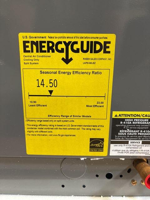5 Ton Single-Stage Split-System Communicating Air Conditioner 208-230/60/1 R410A 14.5 SEER