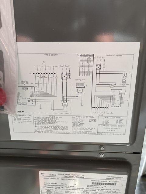 5 Ton AC/HP ECM Multiposition Air Handler 208-240/60/1 R-410A CFM 1808