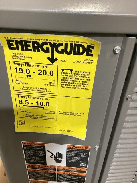 3 Ton Variable Speed Split-System Communicating Heat Pump 208-230/60/1 R410A 20 SEER