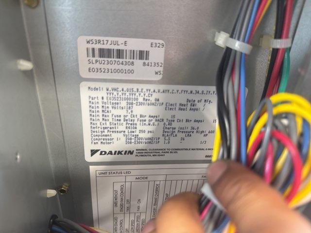 1.25 Ton Single-Stage Vertical Stack Geothermal Heat Pump Chassis 208-230/60/1 R410A 15 EER