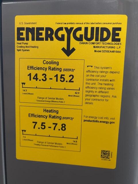 4 Ton Single-Stage Split-System Heat Pump 208-230/60/1 R410A 15.2 SEER2