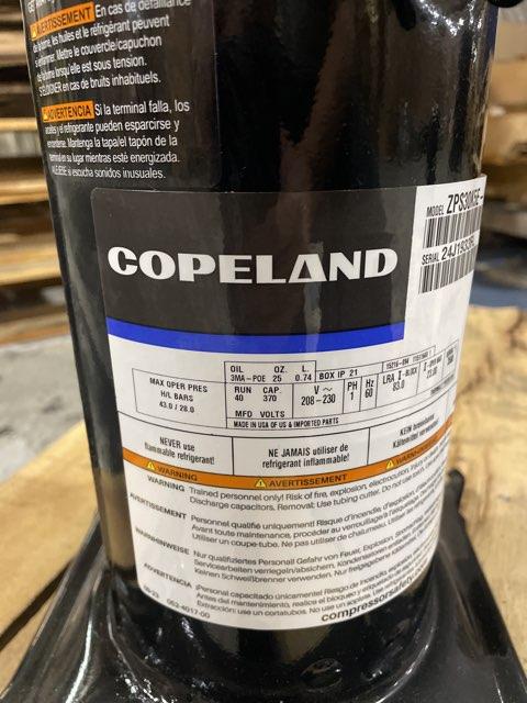 2.5 Ton Two-Stage AC Scroll Compressor 208-230/60/1 R410A