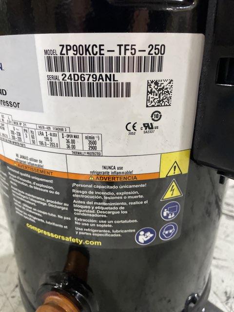 7.5 Ton AC Scroll Compressor 200-230/50-60/3 R410A