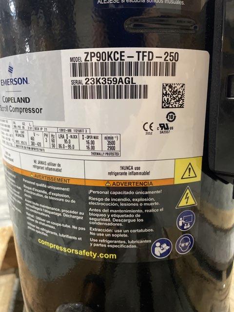 7.5 Ton AC Scroll Compressor 380-420/460/50-60/3 R410A