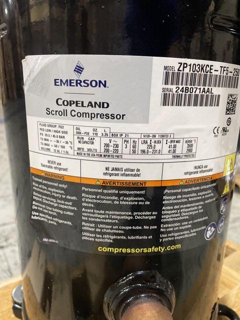 8.5 Ton AC Scroll Compressor 200-230/50-60/3 R410A