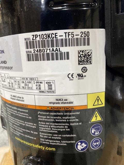 8.5 Ton AC Scroll Compressor 200-230/50-60/3 R410A